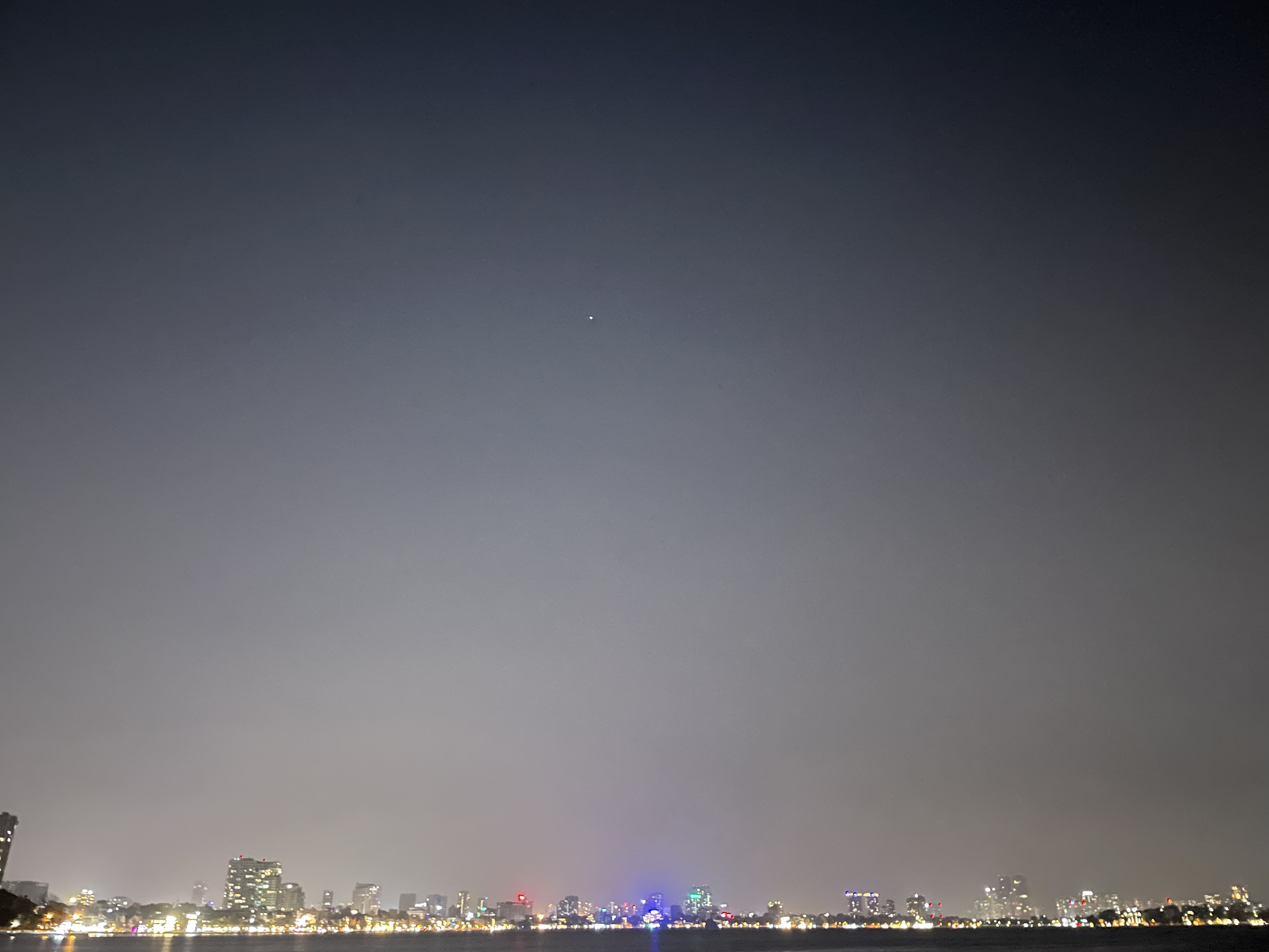 Jupiter and the city below